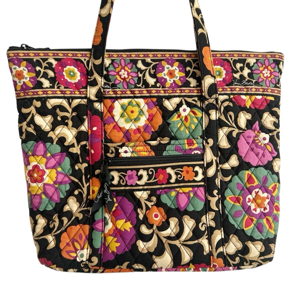 Vera Bradley Suzani Holiday Quilted Tote Bag